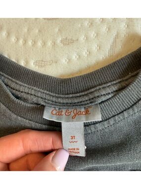 Cat & Jack French Terry Gray Crewneck Sweatshirt